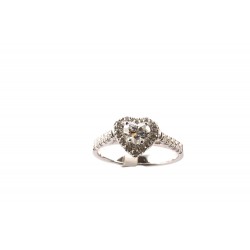 anello margherita donna Gioielli Lavinia Cuore lac000010 in oro 750 bianco con brillanti e diamanti  - lav000010cuore