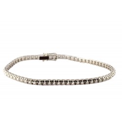 bracciale tennis unisex Crieri btevik135wg1180 in oro 750 bianco con diamanti  - 00027442