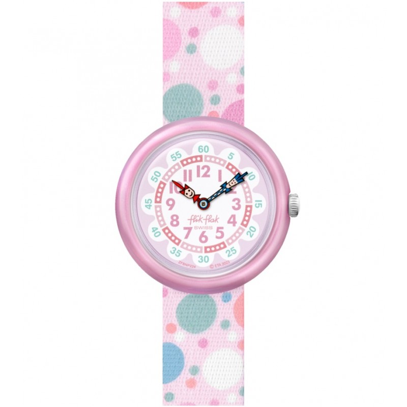 orologio al quarzo bimba Flik Flak fbnp224 FLYING BUBBLES solo tempo - 7610522879232