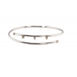 bracciale rigido donna Nova lav002281 in oro 750 bianco con diamanti  - lav002281