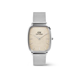 orologio al quarzo unisex Daniel Wellington dw00100814 Marlon St Mawes Linen Silver solo tempo - 7315030068498