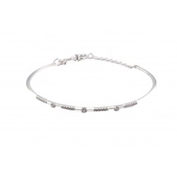 bracciale rigido donna Giorgio Visconti br38346b in oro 750 bianco con diamanti - 11851020
