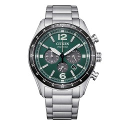 orologio al quarzo Eco-Drive uomo Citizen ca4654-55x Aviator Chrono cronografo a carica solare - 8018225040208