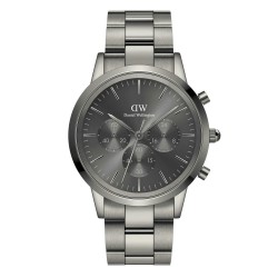 orologio al quarzo uomo Daniel Wellington dw00100643 Iconic Link Graphite GM cronometro - 7315030048223