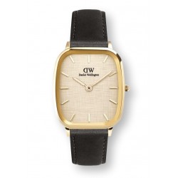 orologio al quarzo unisex Daniel Wellington dw00100838 Marlon St Mawes Linen Gold solo tempo - 7315030073119