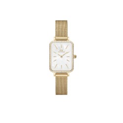 orologio al quarzo donna Daniel Wellington dw00100668 Quadro Lumine Bezel Evergold MOP solo tempo - 7315030053586