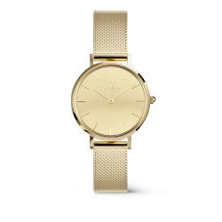 orologio al quarzo donna Daniel Wellington dw00100797 Petite Reflection Gold solo tempo - 7315030068320